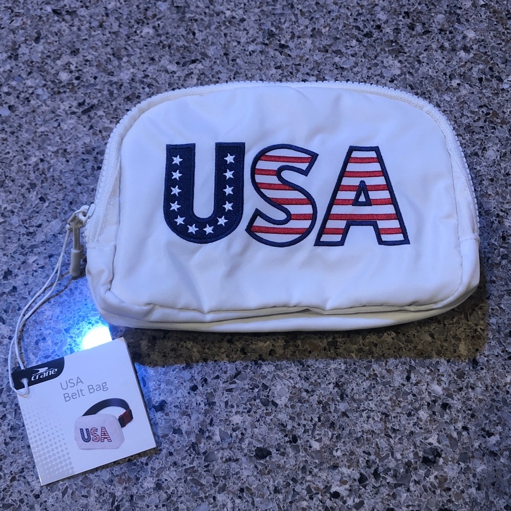 Crane USA White Belt Bag Fannie Pack - Unisex